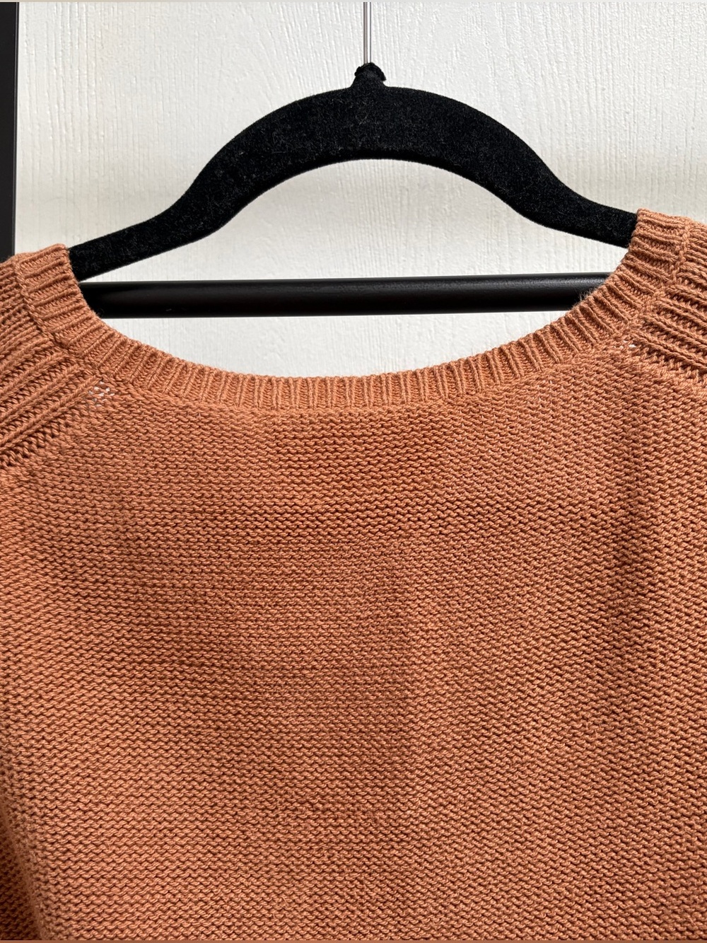Everlane Puffy Sleeve Sweater in Tawny Brown Size Medium - Picture 7 of 7
